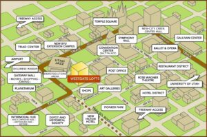 Hotels Downtown Salt Lake City Map