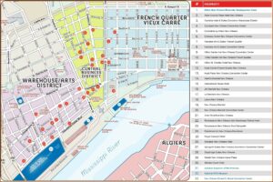 Hotels New Orleans French Quarter Map
