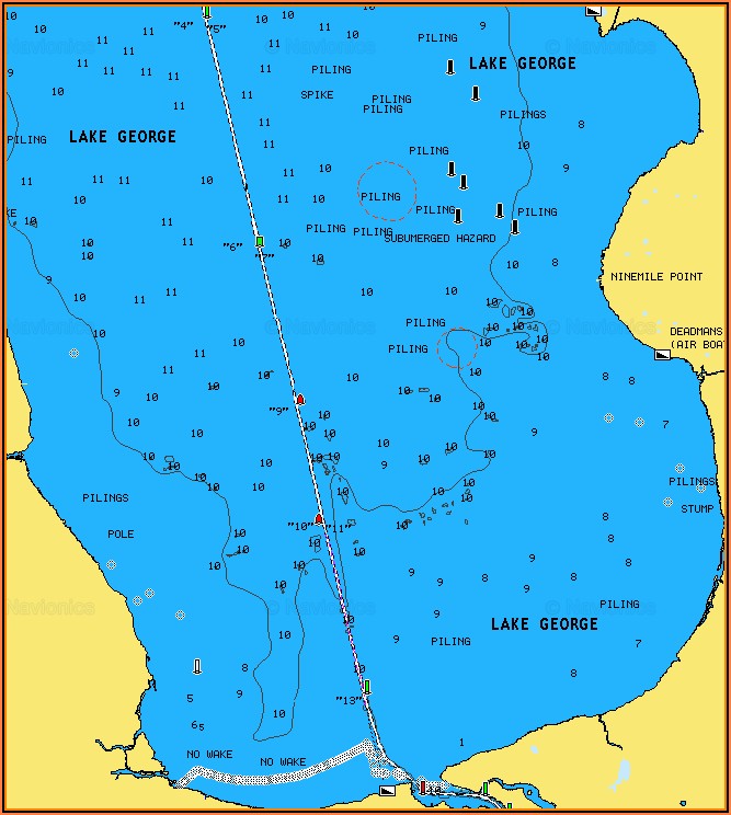 Lake George Topo Map