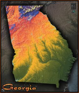 Lake Walter F George Topo Map