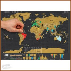 Large Map Of The World Cork Board