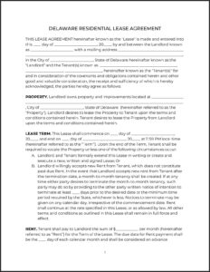 Lease Agreement Template Doc