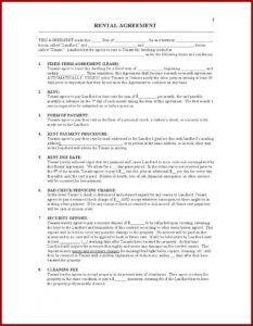 Lease Agreement Template Docx