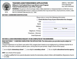 Loan Forgiveness Forms For Teachers