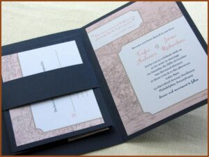 Map Design Wedding Invitation