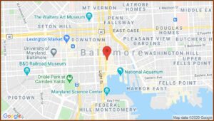 Map Of Baltimore Inner Harbor Hotels