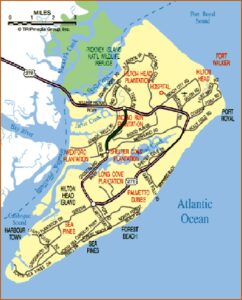 Map Of Hilton Head Island And Surrounding Area