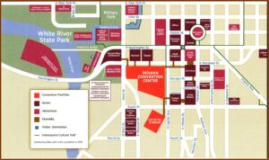 Map Of Hotels In Downtown Indy