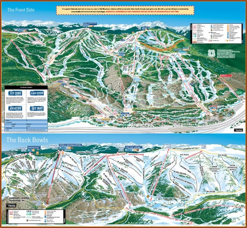 Map Of Vail Hotels