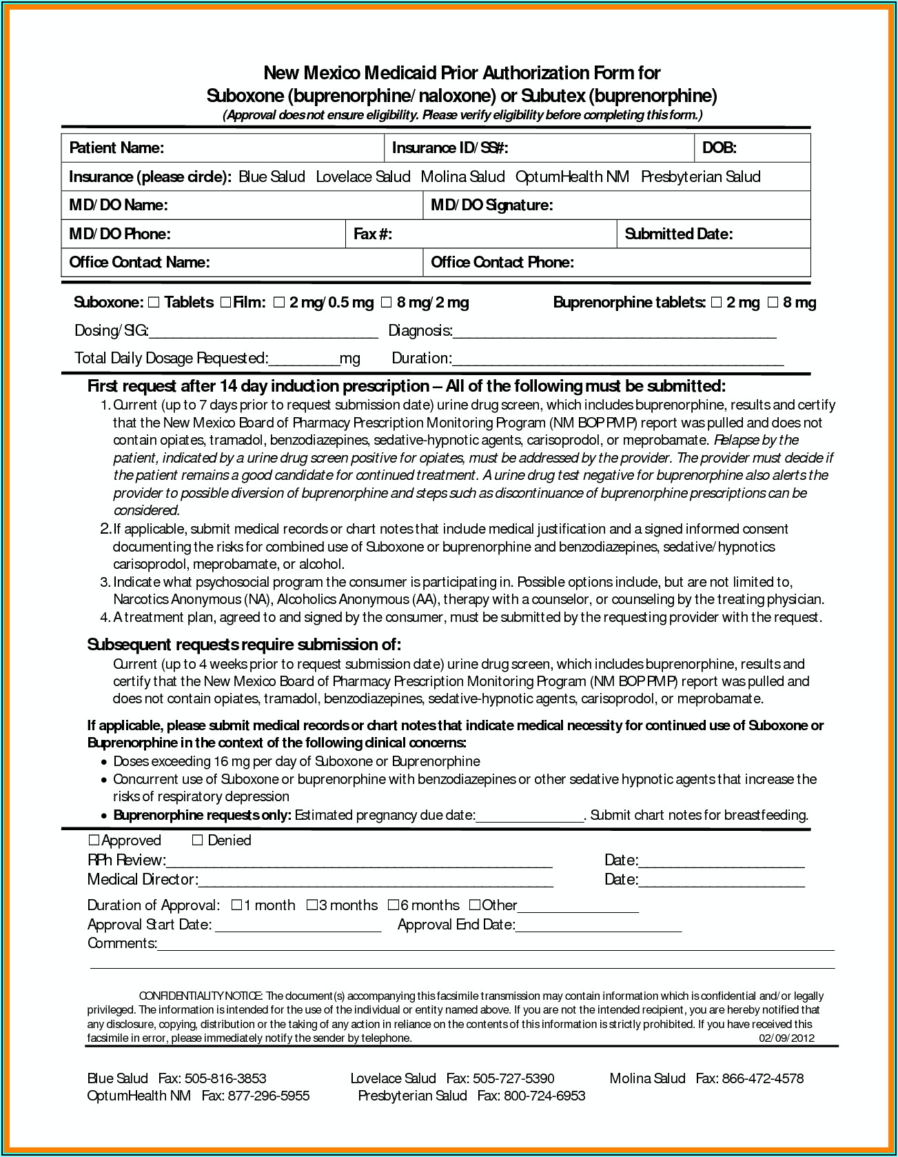 Medicare Form Sf 5510 Signature And Title Of Representative