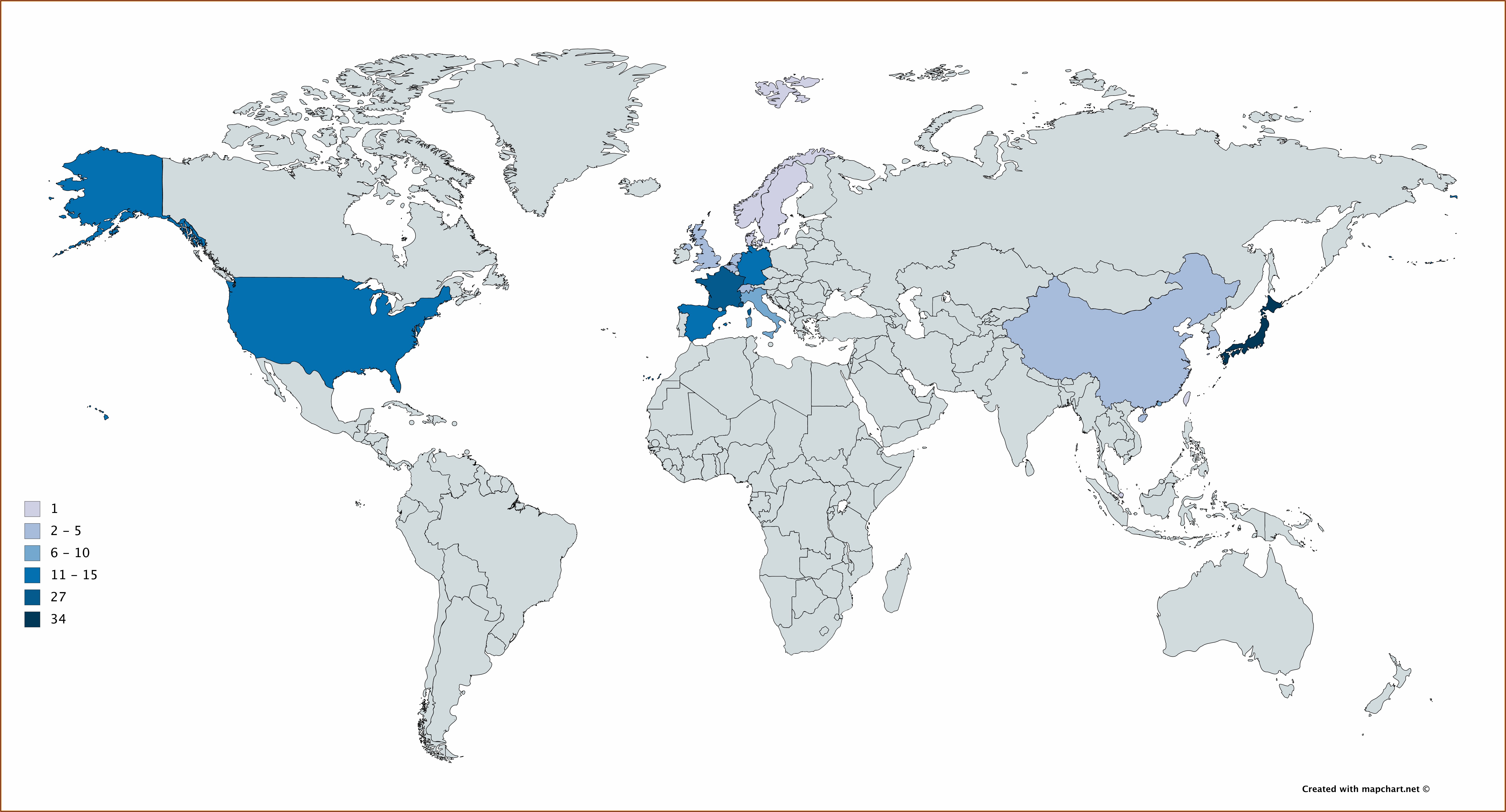 Michelin Restaurants Europe Map