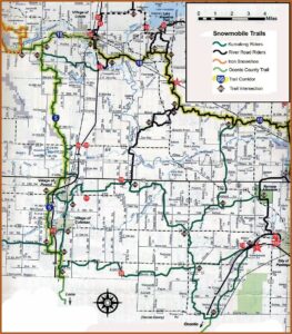Minocqua Wi Snowmobile Trail Map