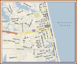 Myrtle Beach Oceanfront Hotels Map