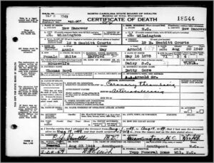 North Carolina Vital Records Forms