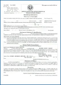 Notary Public Texas Forms