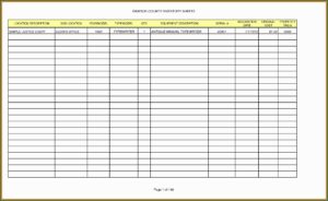Office Supplies Inventory Sheet