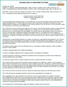 One Page Medical Power Of Attorney Form