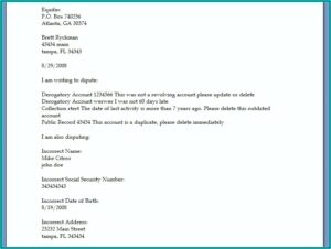 Online Dispute Form For Equifax