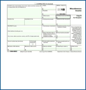 Order Form 1099 Misc 2018