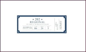 Perforated Event Ticket Template