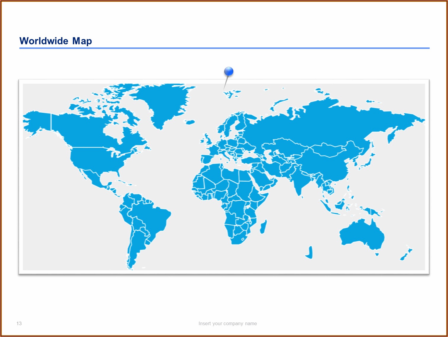 Powerpoint Editable Maps Of The World