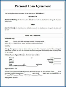 Printable Car Loan Application Form