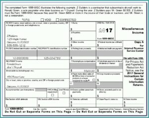 Printable Form 1099