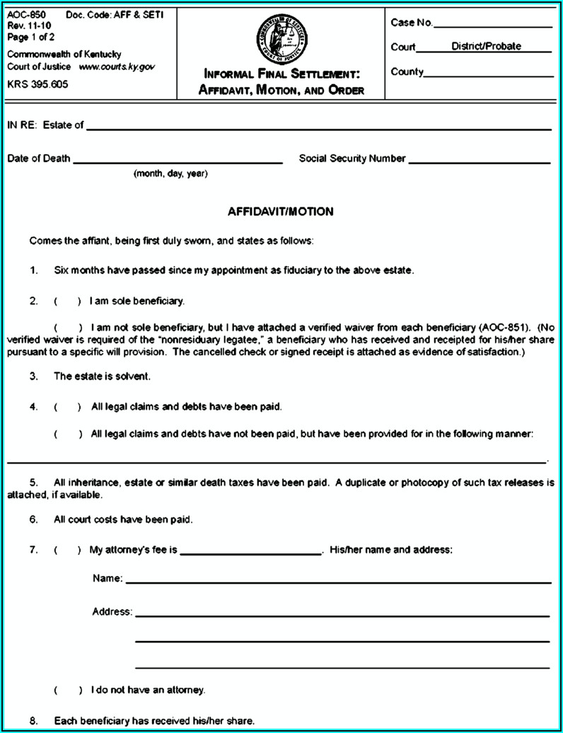 Probate Forms Texas Free