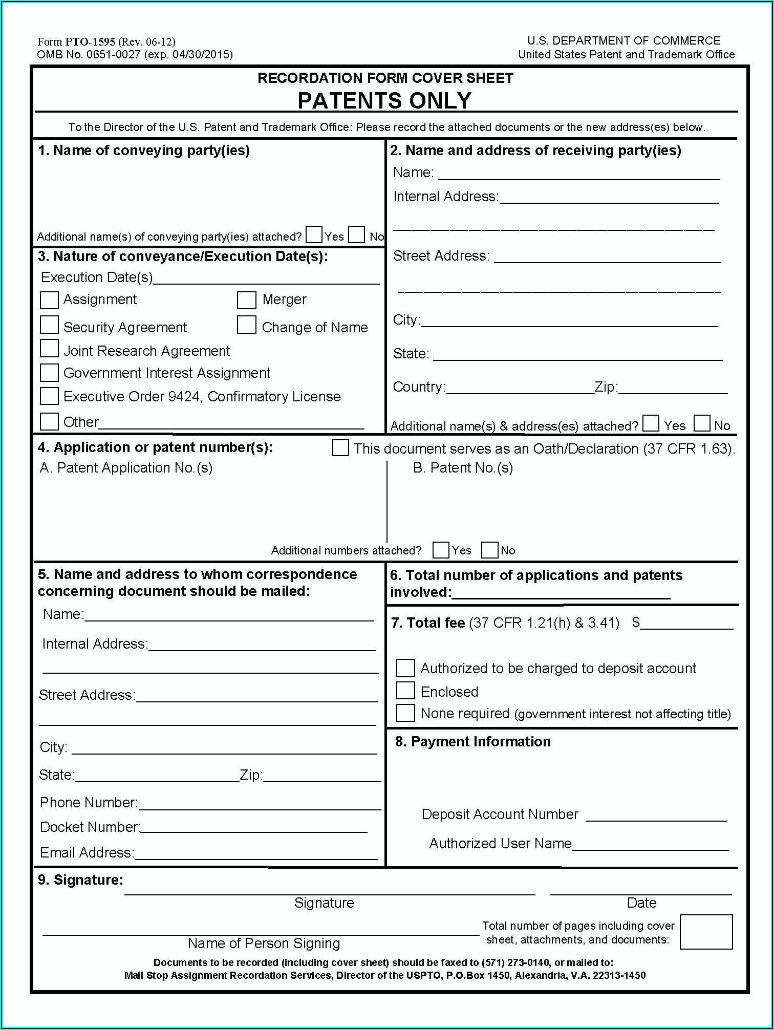 Provisional Patent Forms Download