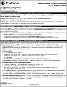 Prudential Life Insurance Collateral Assignment Form