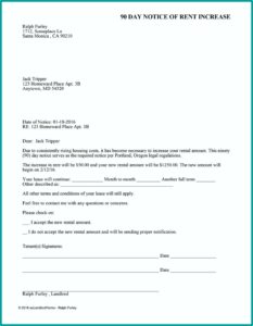Rent Increase Notice Forms