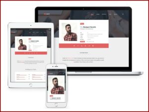 Resume Website Template Free Download