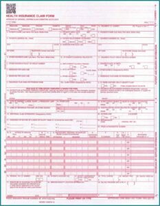 Sample Hcfa 1500 Claim Form