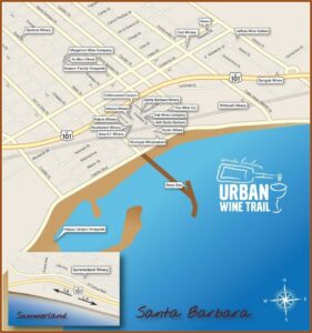 Santa Barbara Wine Tasting Map