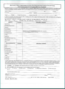 School Sports Physicals Forms