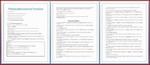 Simple Wedding Photographer Contract Template