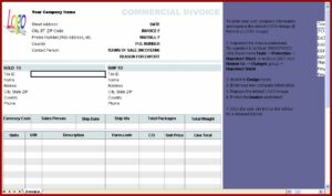 Software Invoice Template Excel