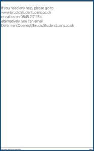 Student Loan Deferment Form Uk