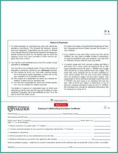 Tax.ohio.gov Printable Forms