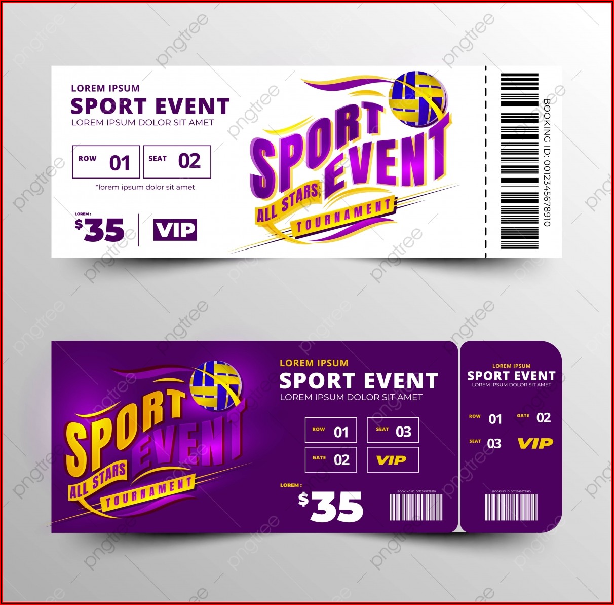 Ticket Template Psd Free Download