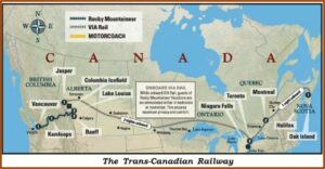 Trans Canada Railway Route Map
