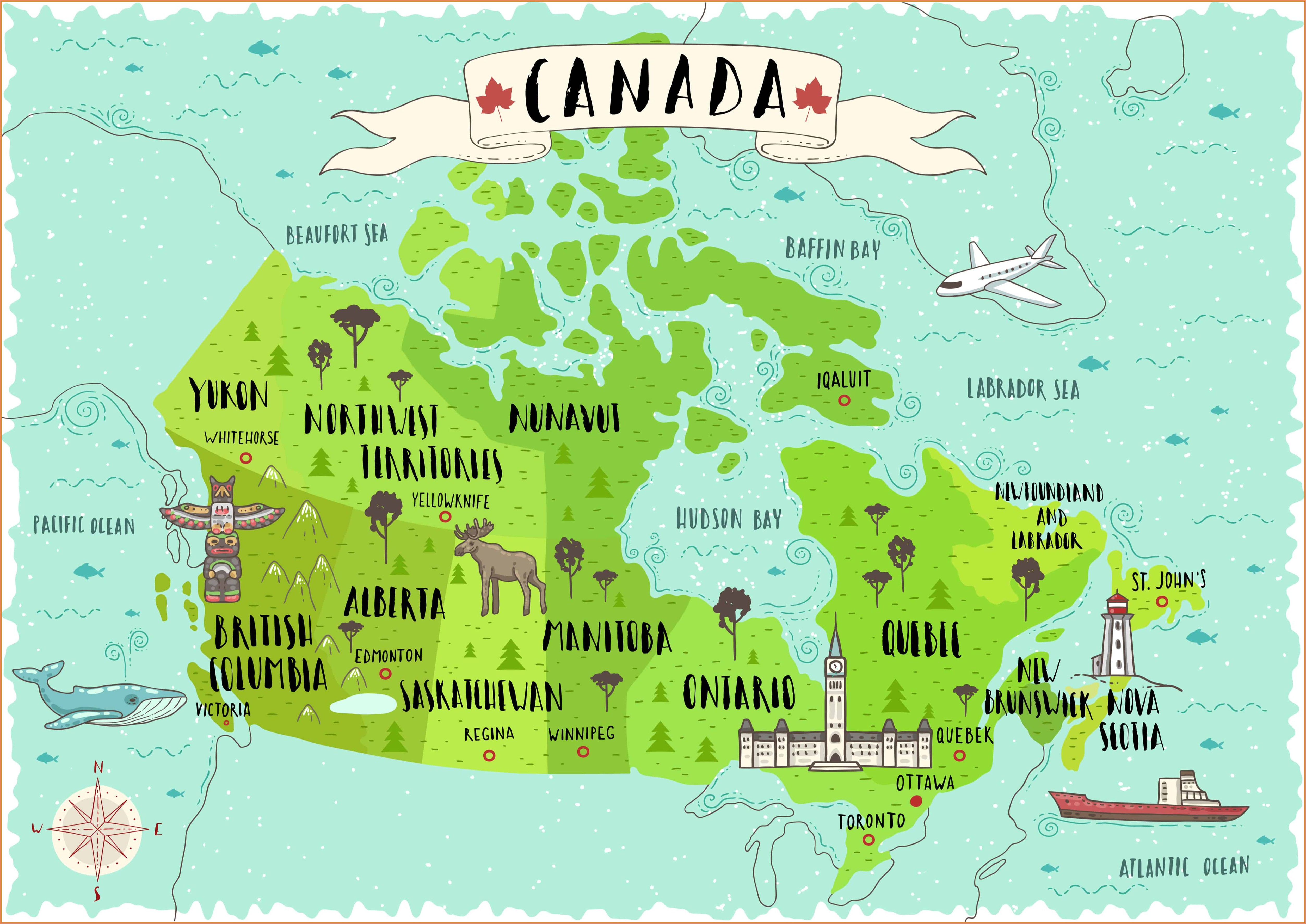 Trans Canadian Railway On World Map