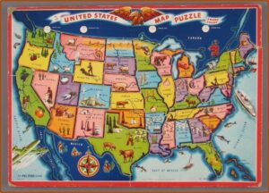 Us State Map Puzzle Game