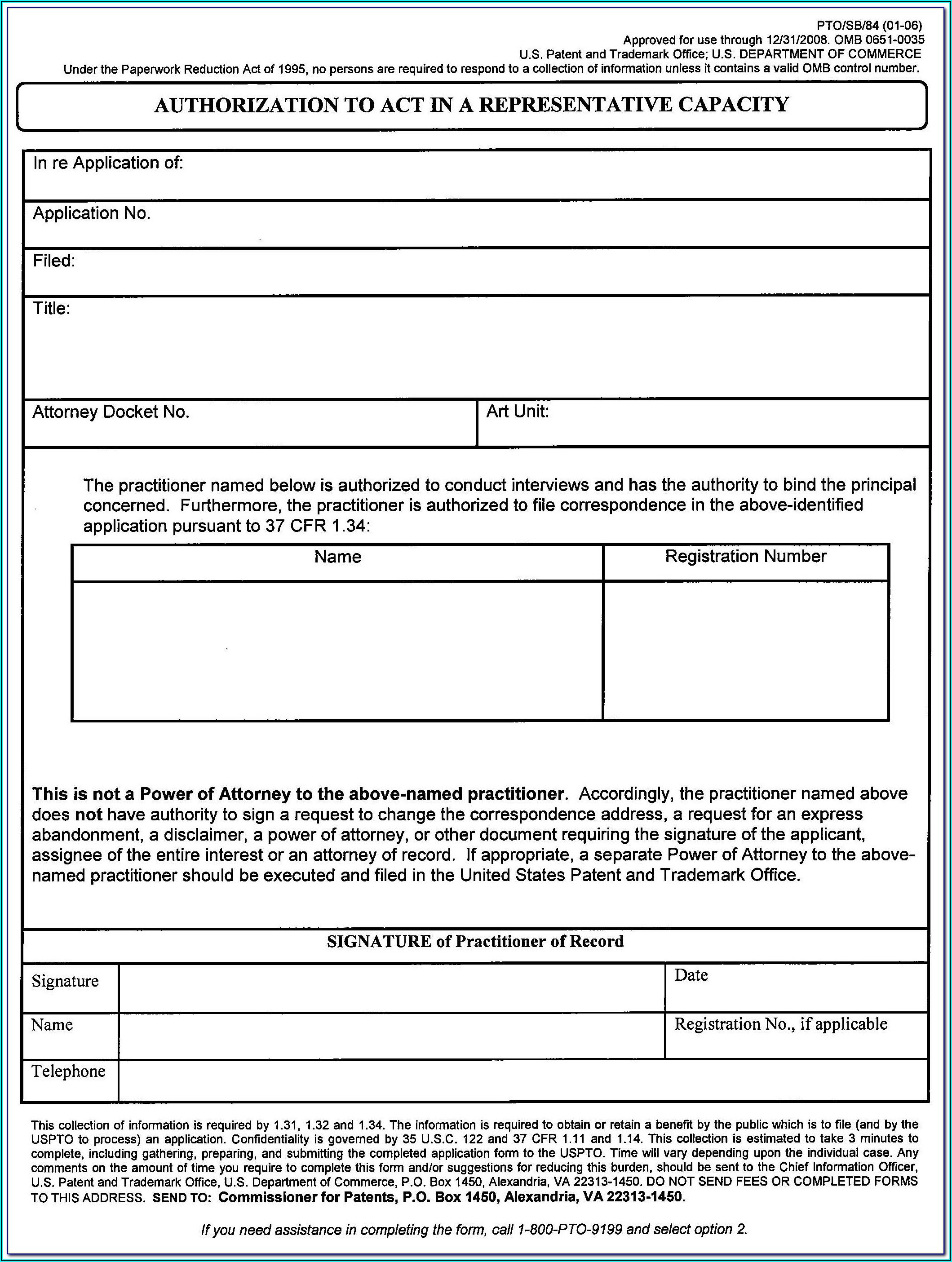 Uspto Provisional Patent Application Forms