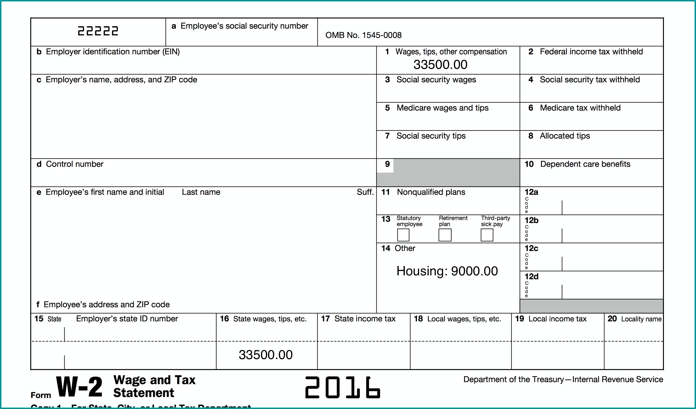 W2 Request Form Template