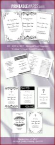 Wedding Booklet Templates