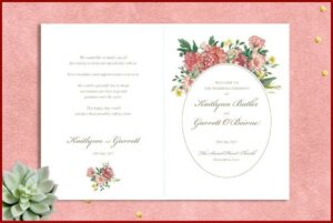 Wedding Mass Booklet Templates Free