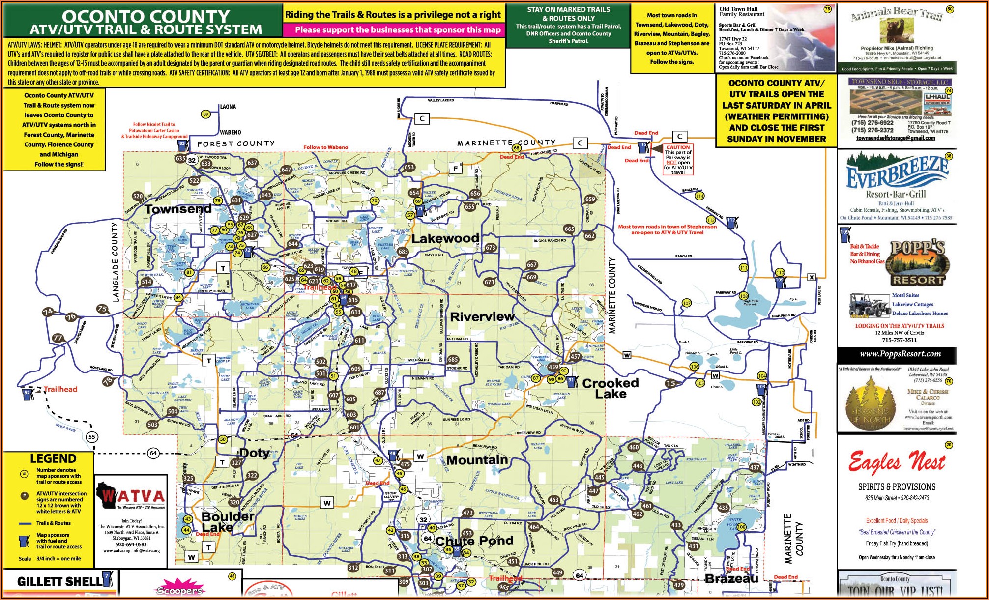 Wi Dnr Snowmobile Trail Maps