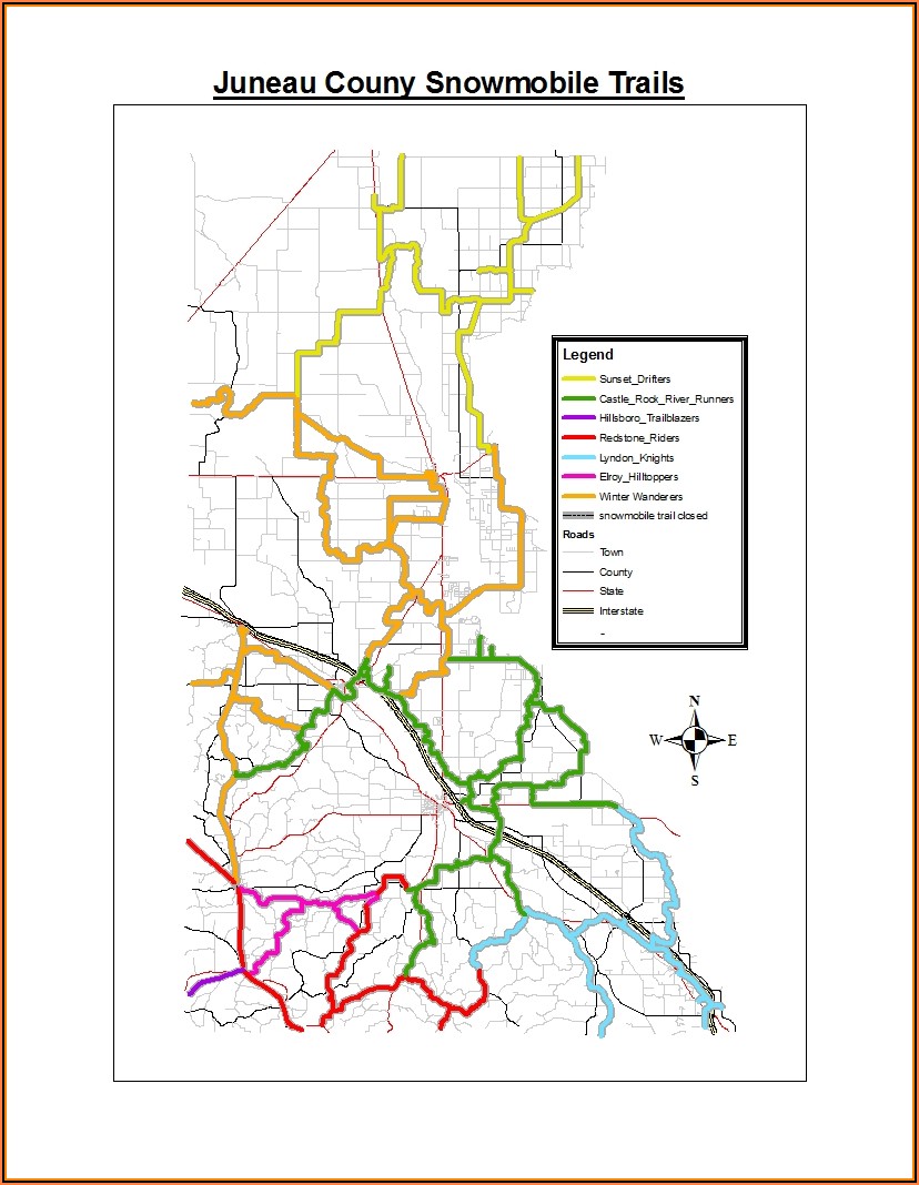 Wi State Snowmobile Trail Map