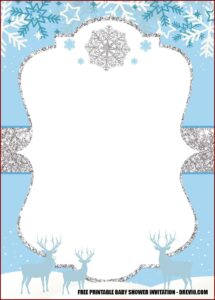 Winter Onederland Invitation Template Free